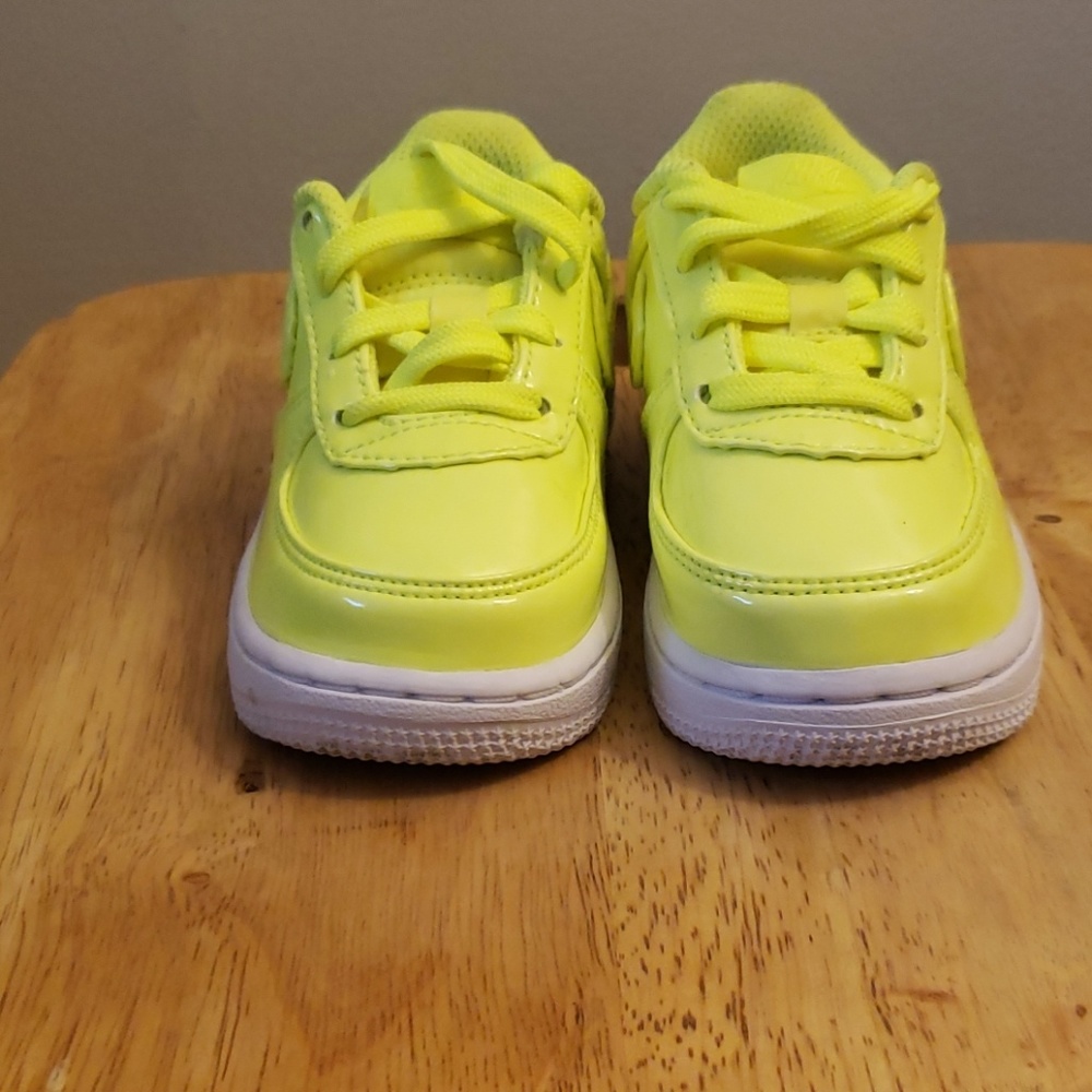 Neon yellow air force  ones